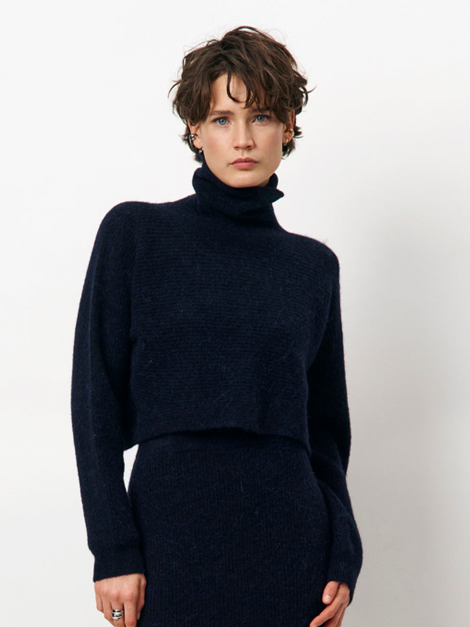 Cropped turtle sweater