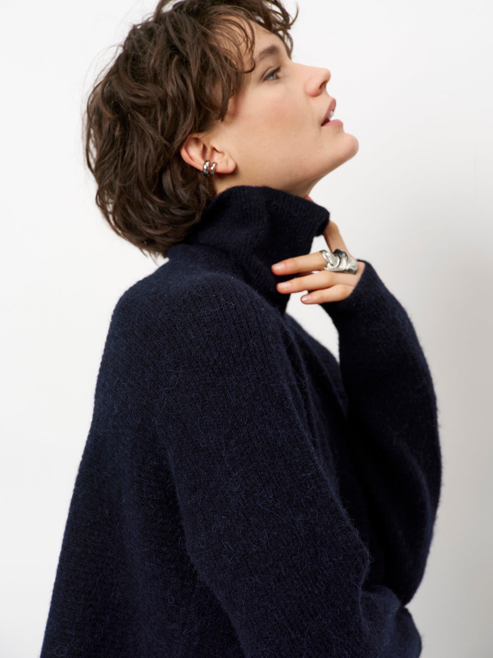 Cropped turtle sweater