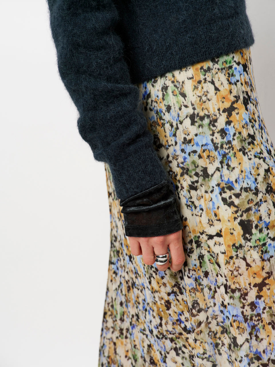 Printed mesh skirt