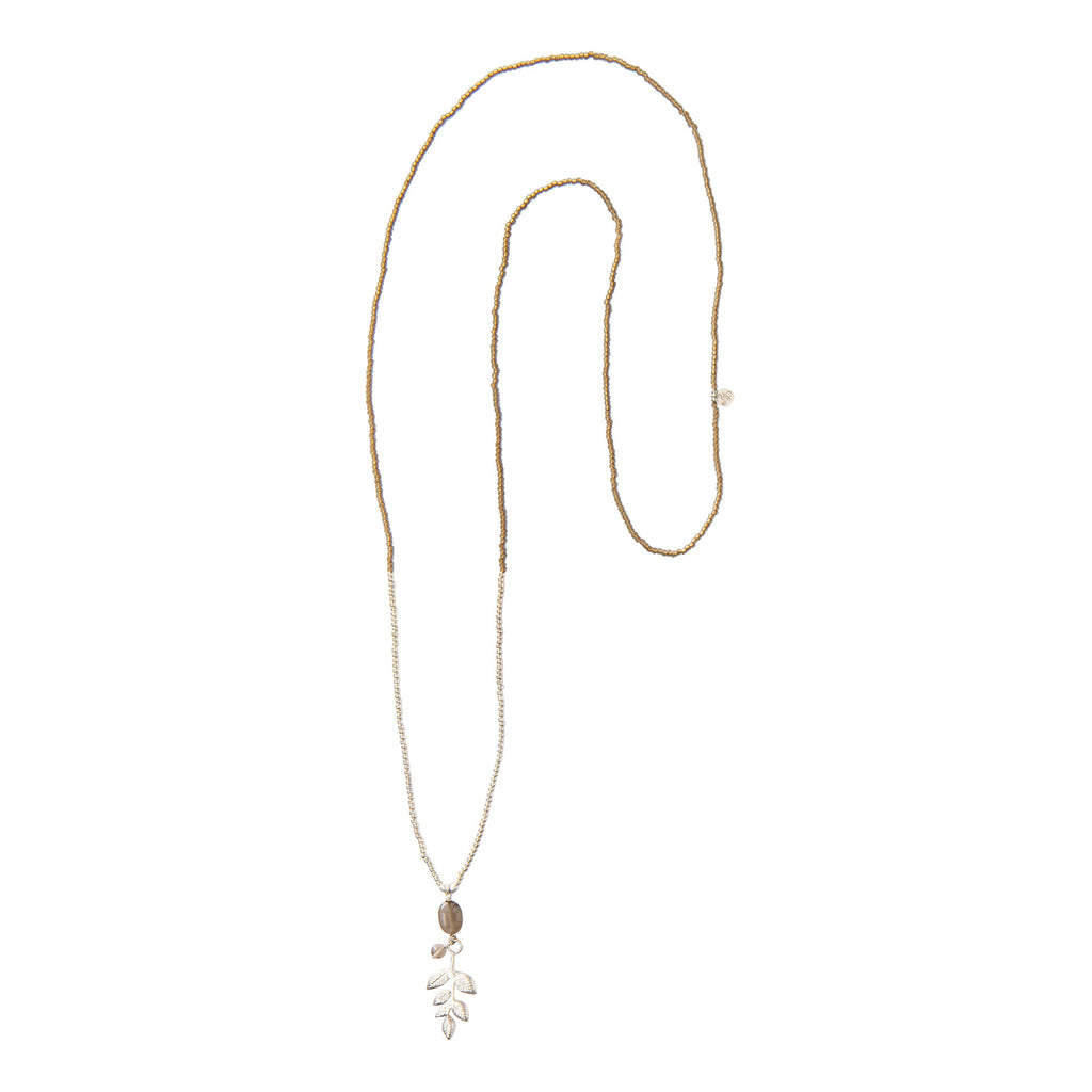 A Beautiful Story, Blessing Silver Necklace Smokey Quartz
