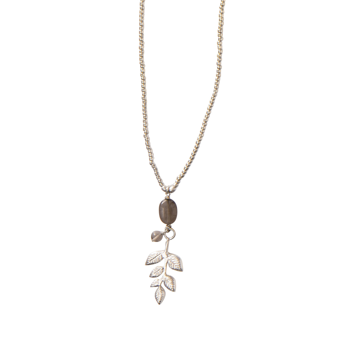 A Beautiful Story, Blessing Silver Necklace Smokey Quartz