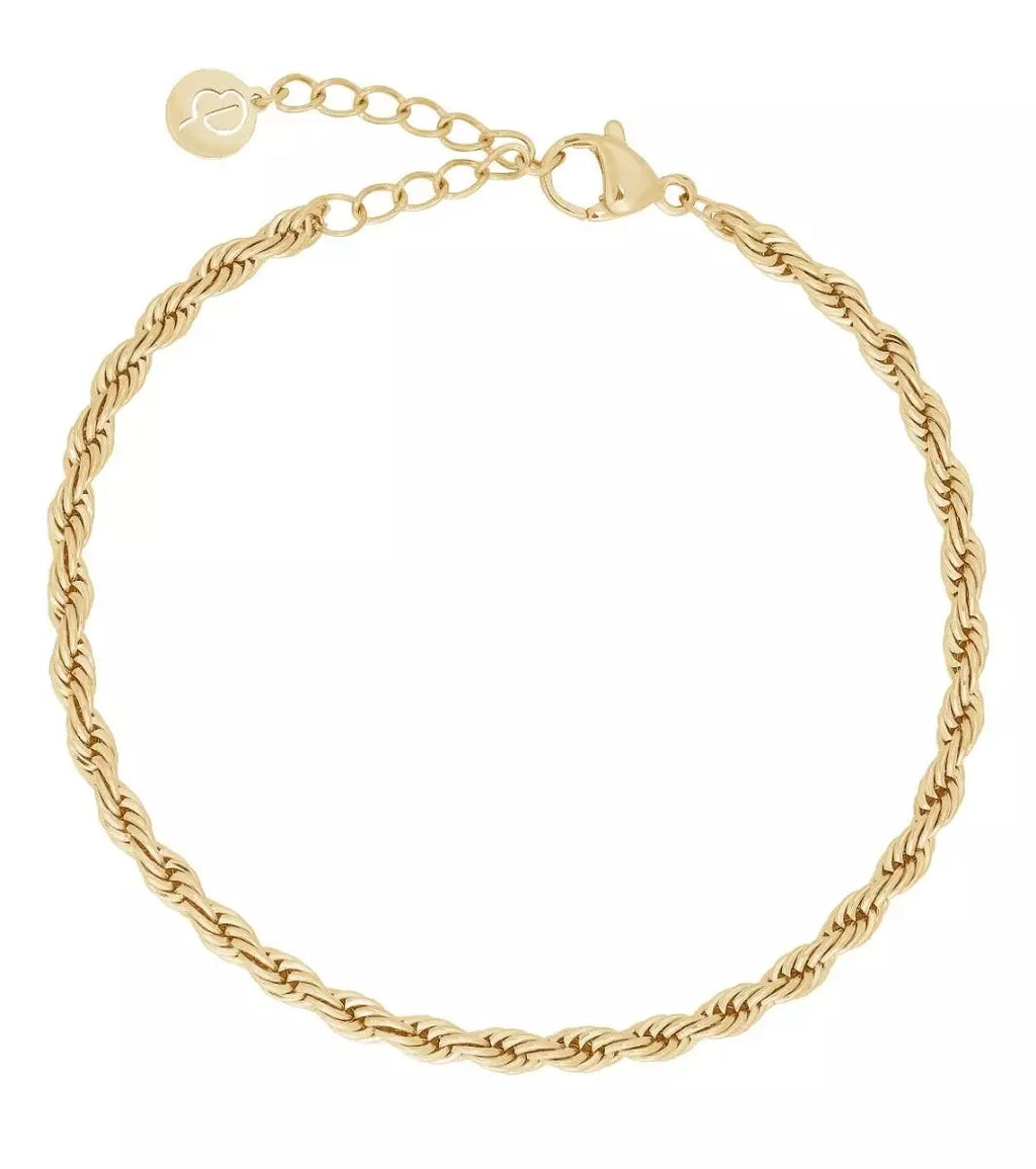Edblad, Rope Chain Bracelet Gold
