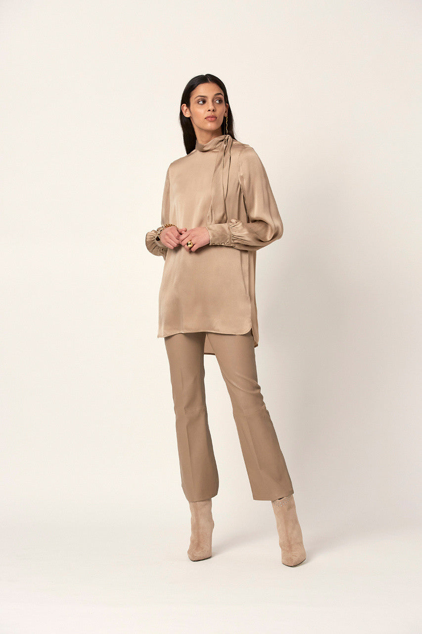 Dante6, Tyson Crop Flare Leather Pants Fungi