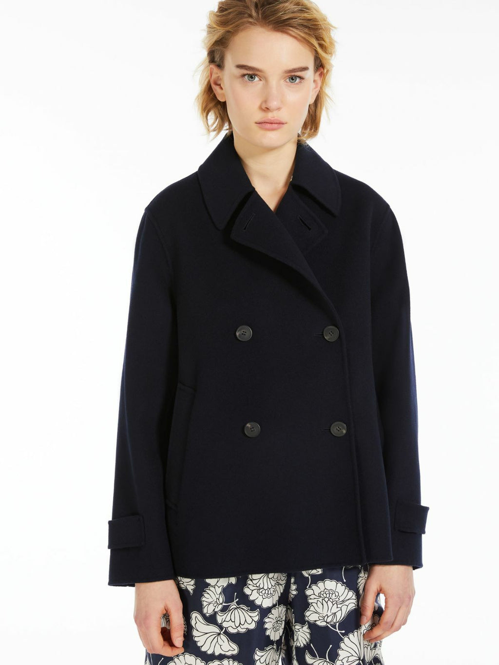 Weekend Max Mara, Double-Breasted Wool Pea Coat