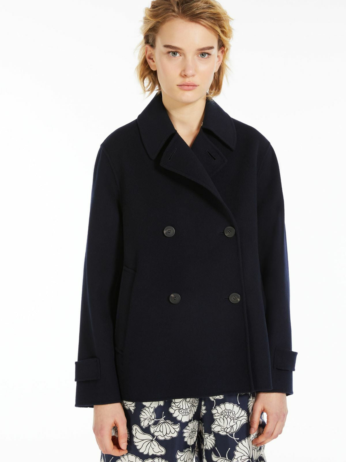 Weekend Max Mara, Double-Breasted Wool Pea Coat