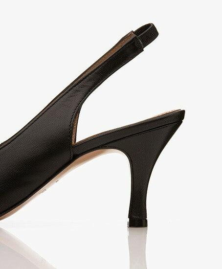 Flattered, Franchesca Leather Slingback Heels