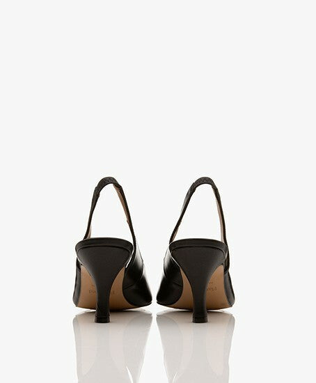 Flattered, Franchesca Leather Slingback Heels