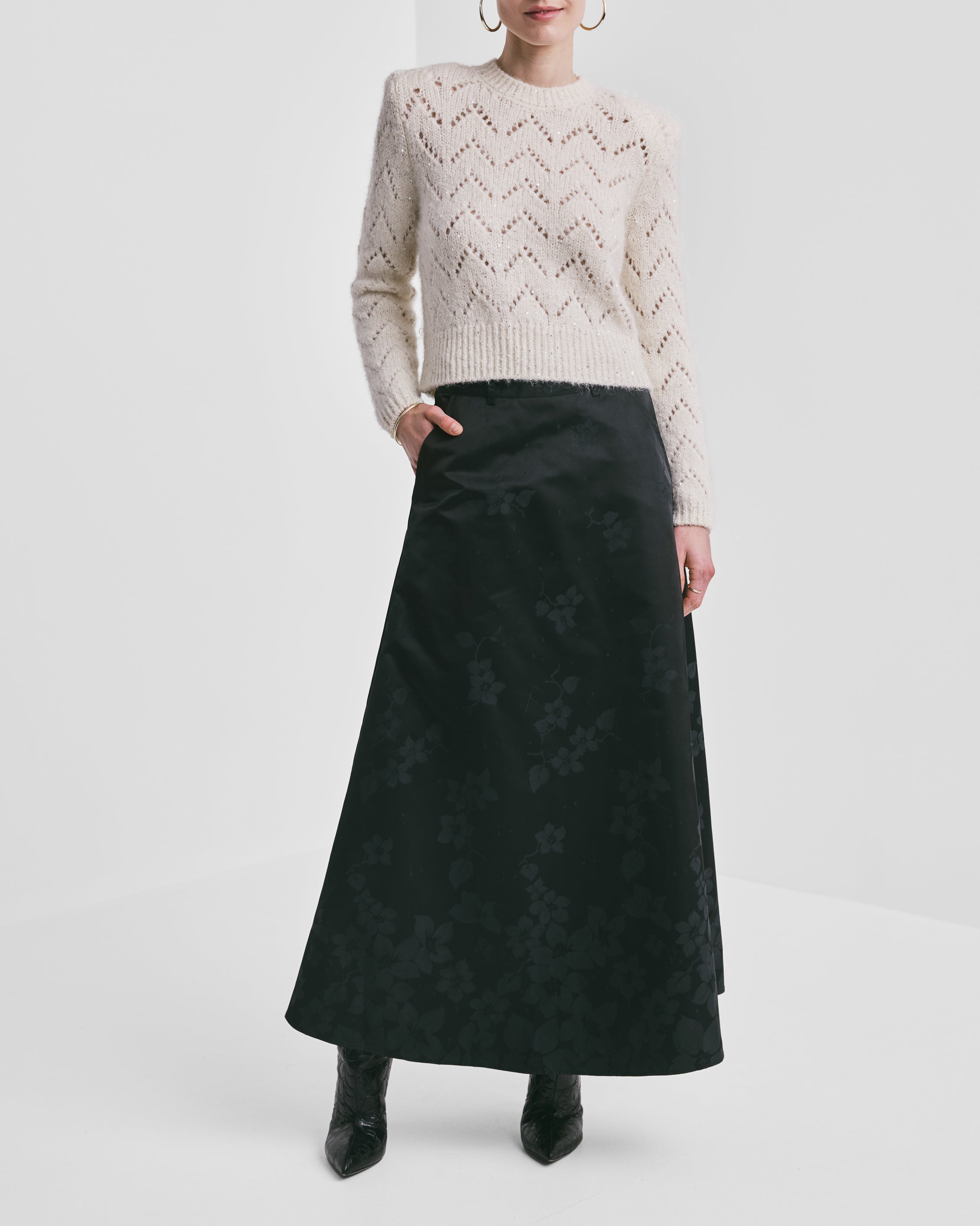 byTiMo, Jacquard Maxi Skirt