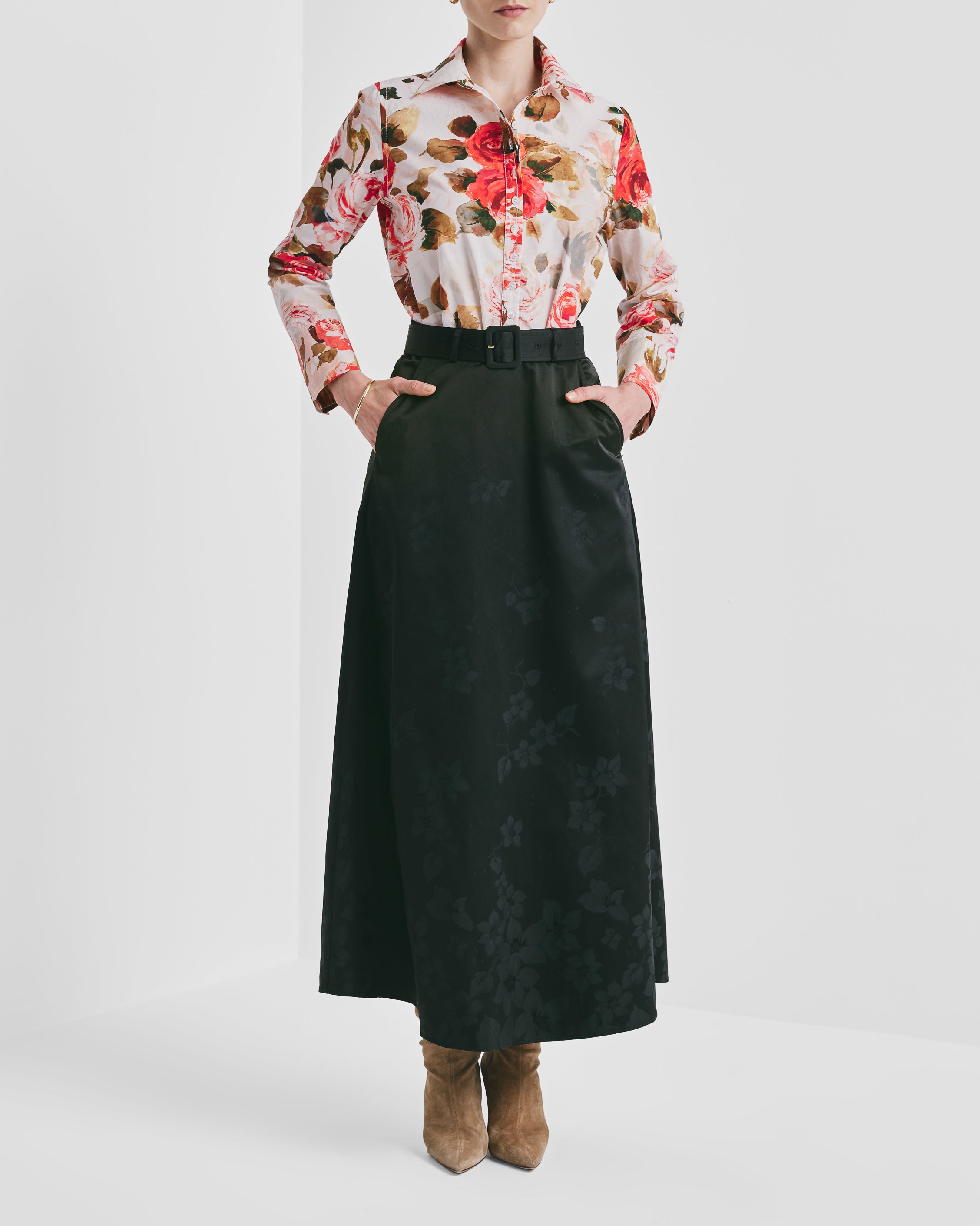 byTiMo, Jacquard Maxi Skirt