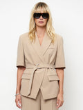 Short sleeves blazer