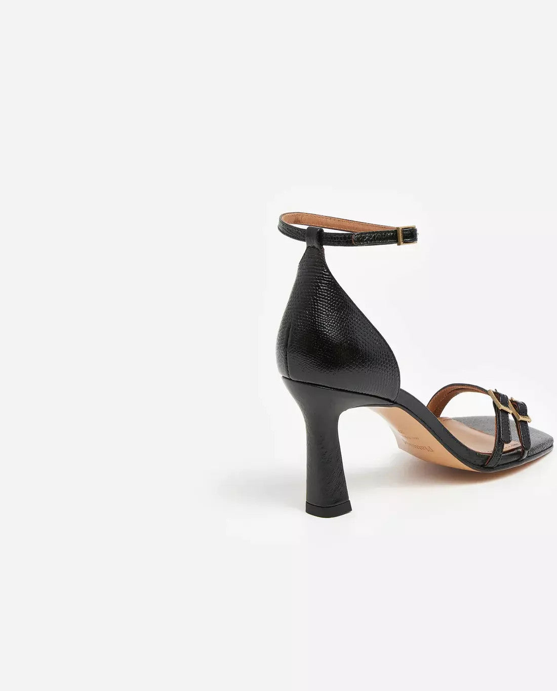 Flattered, Ruby Leather Lizzard Black