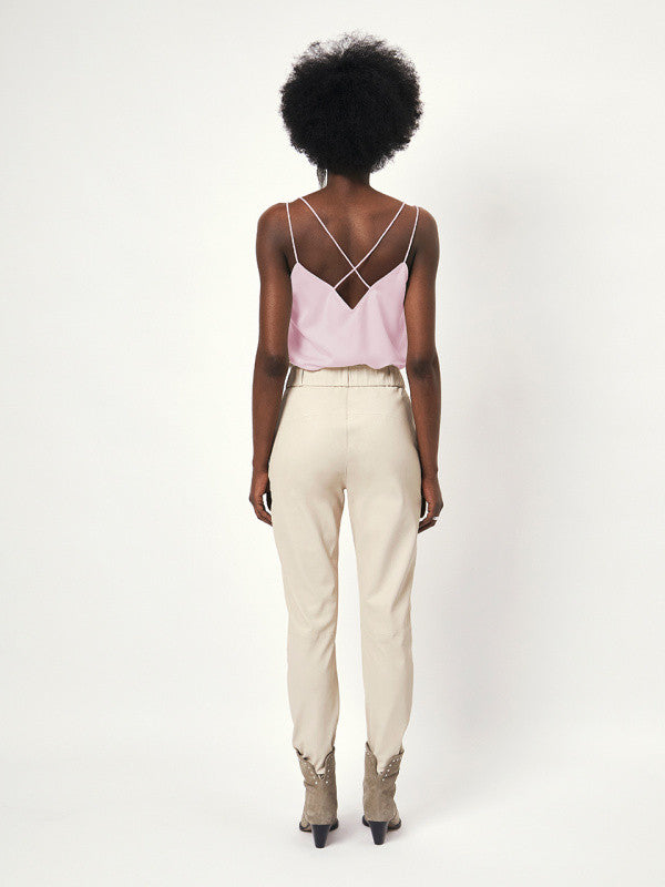 Dante6, Obu Satin Singlet Top - Rosewater