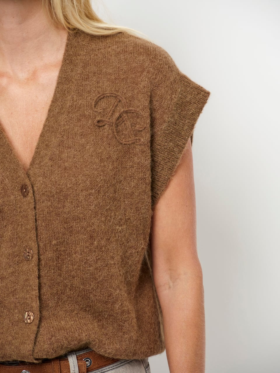 Short sleeve cardigan