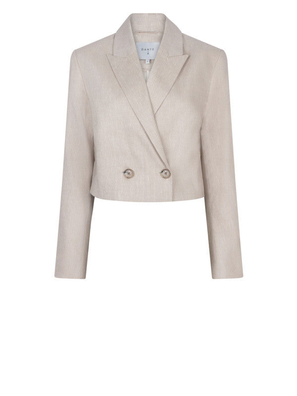 Dante6, Acedia Cropped Linen Whisper Chalk