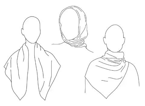 Le Scarf, MONOGRAM LARGE | SAND | 80 CM
