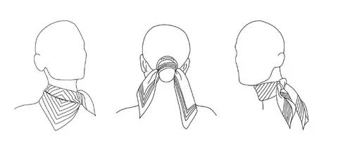 Le Scarf, SAND & BLACK | 50 CM