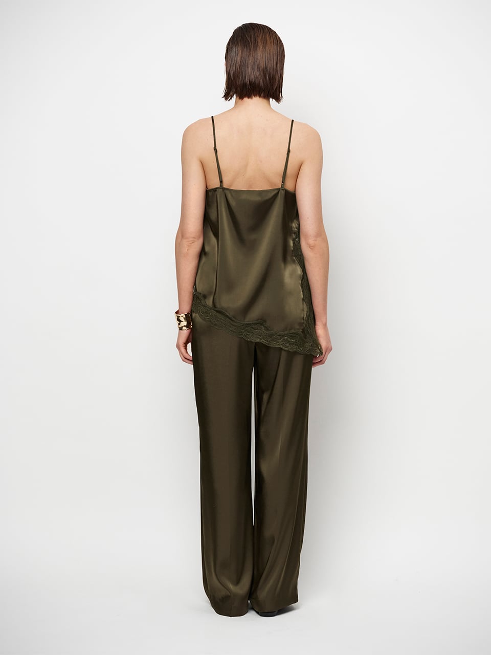 Satin lace camisole