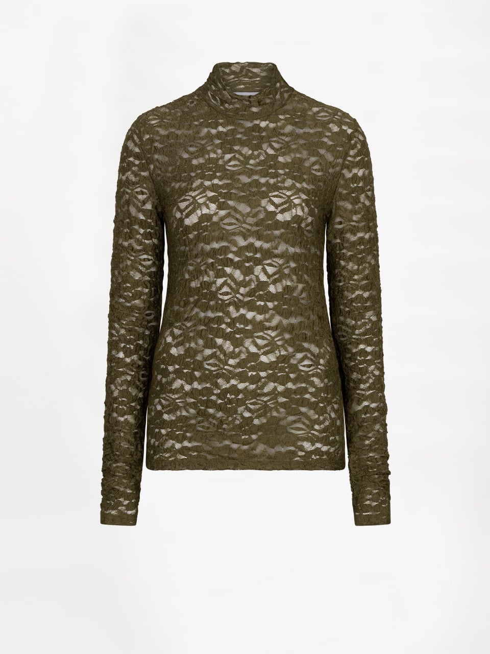 Lace turtleneck top
