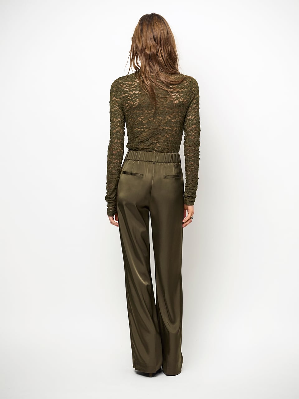 Lace turtleneck top