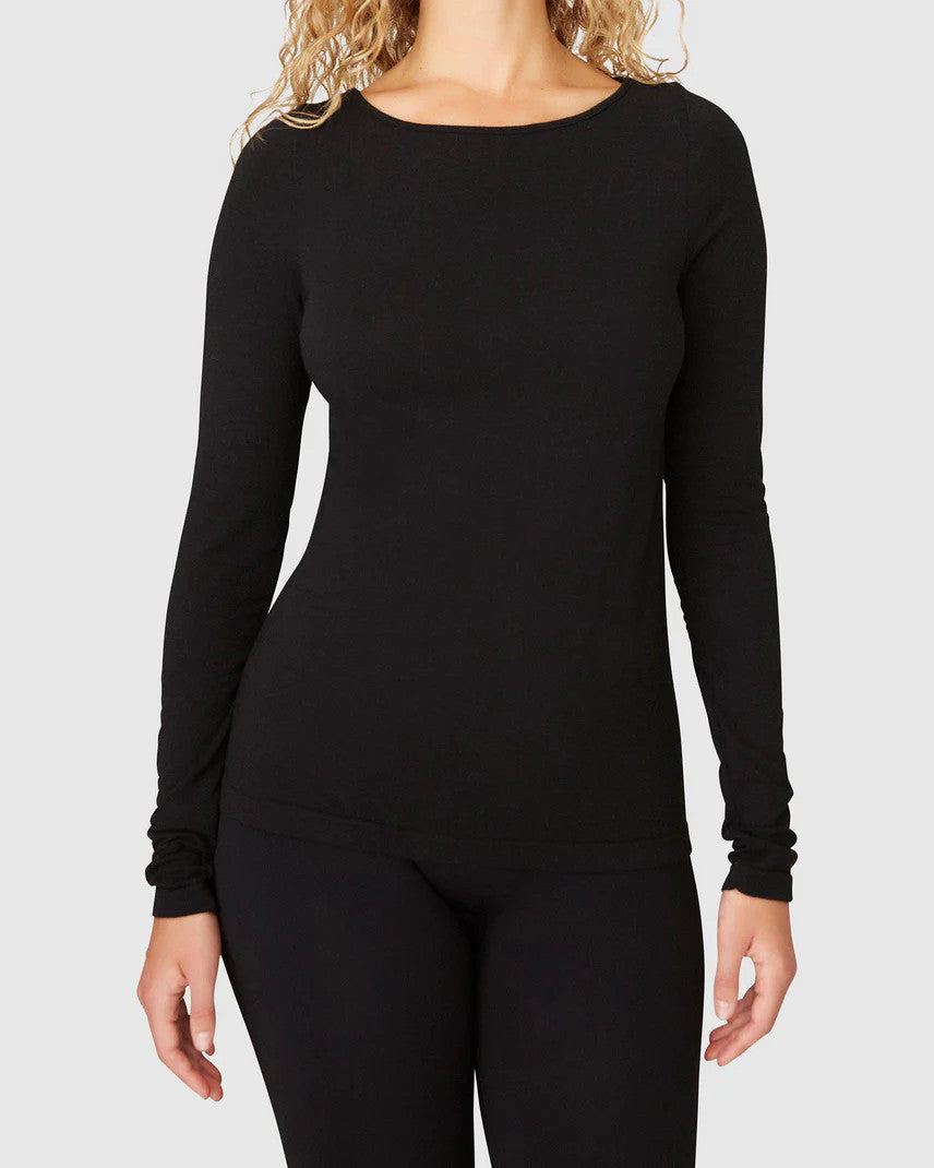 Swedish Stockings, Hillevi Cashmere Top Black