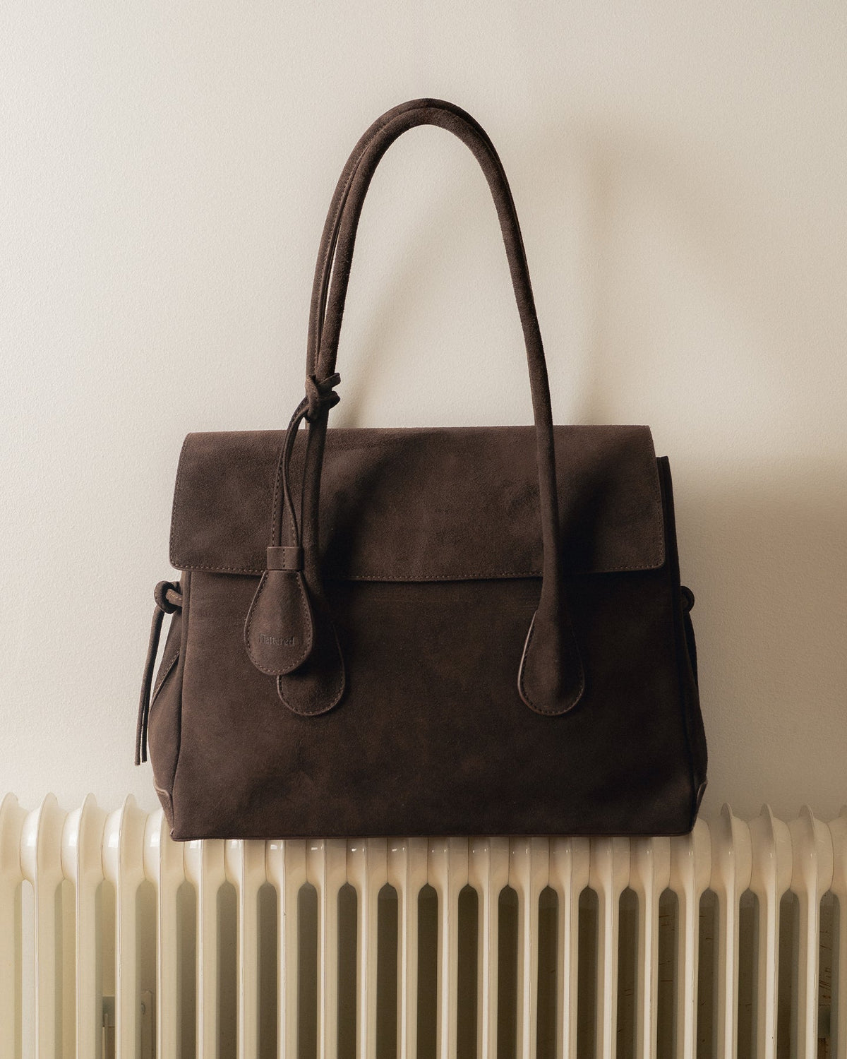 Lydia Tote Bag Suede Chocolate