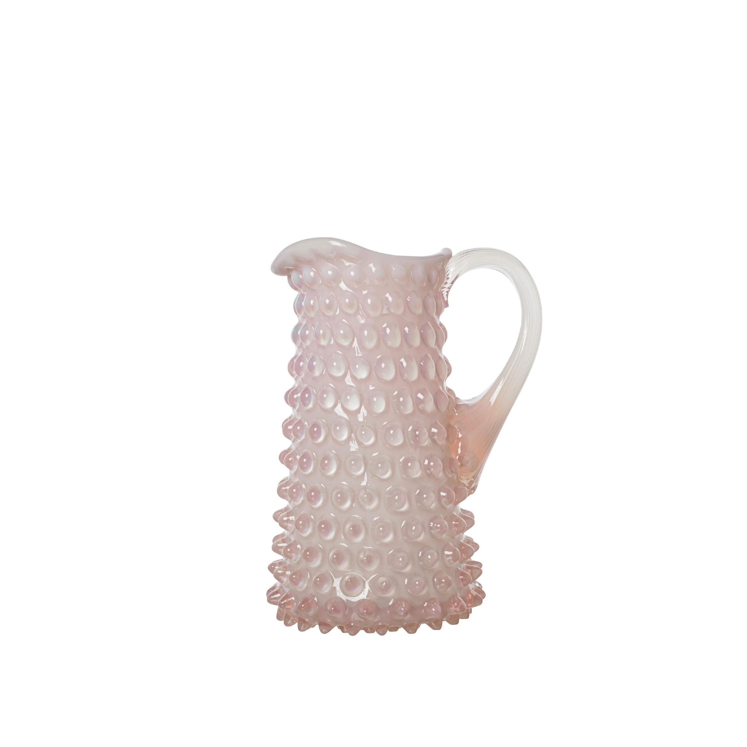 Opaline Eiffel Hobnail Jug 350 ml Soft Rosa