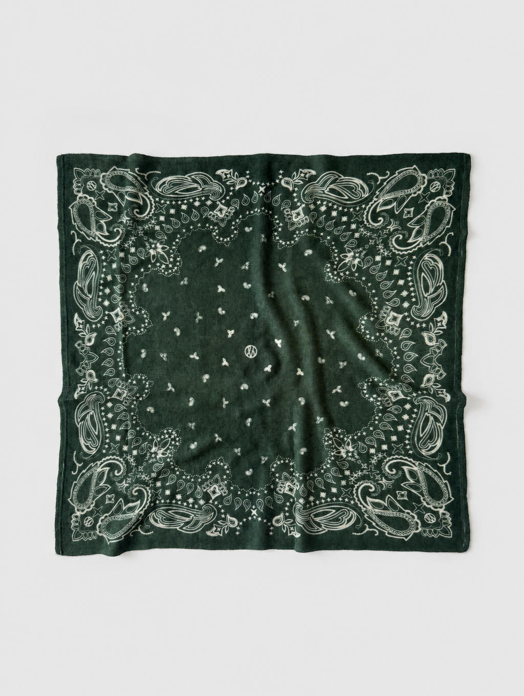 CASHMERE PAISLEY SCARF | GREEN | 65 CM