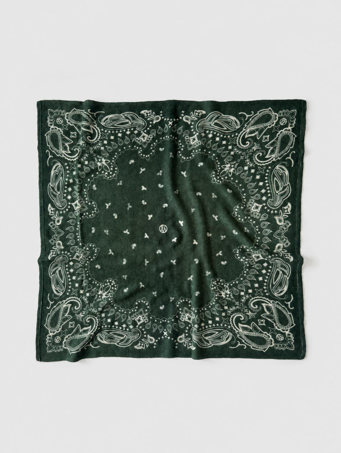 CASHMERE PAISLEY SCARF | GREEN | 65 CM