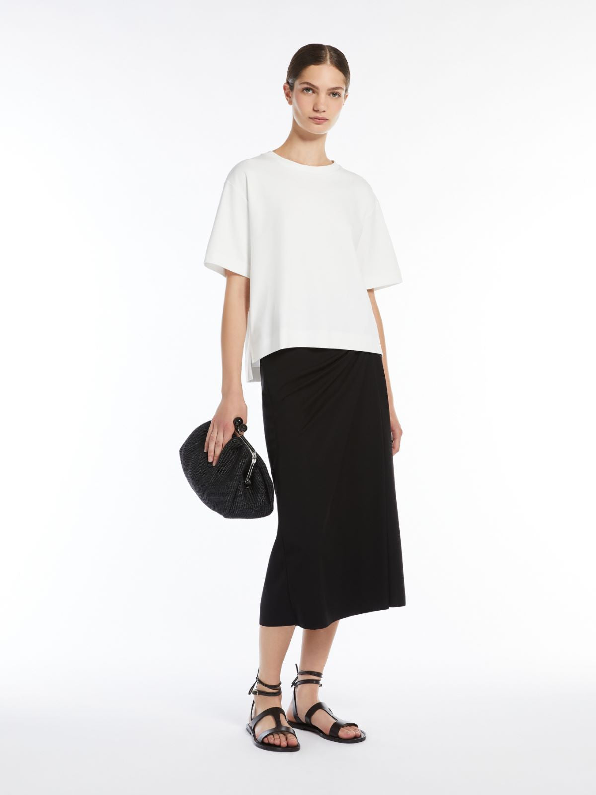 Weekend Max Mara, Multid White Organic Cotton Jersey T-shirt