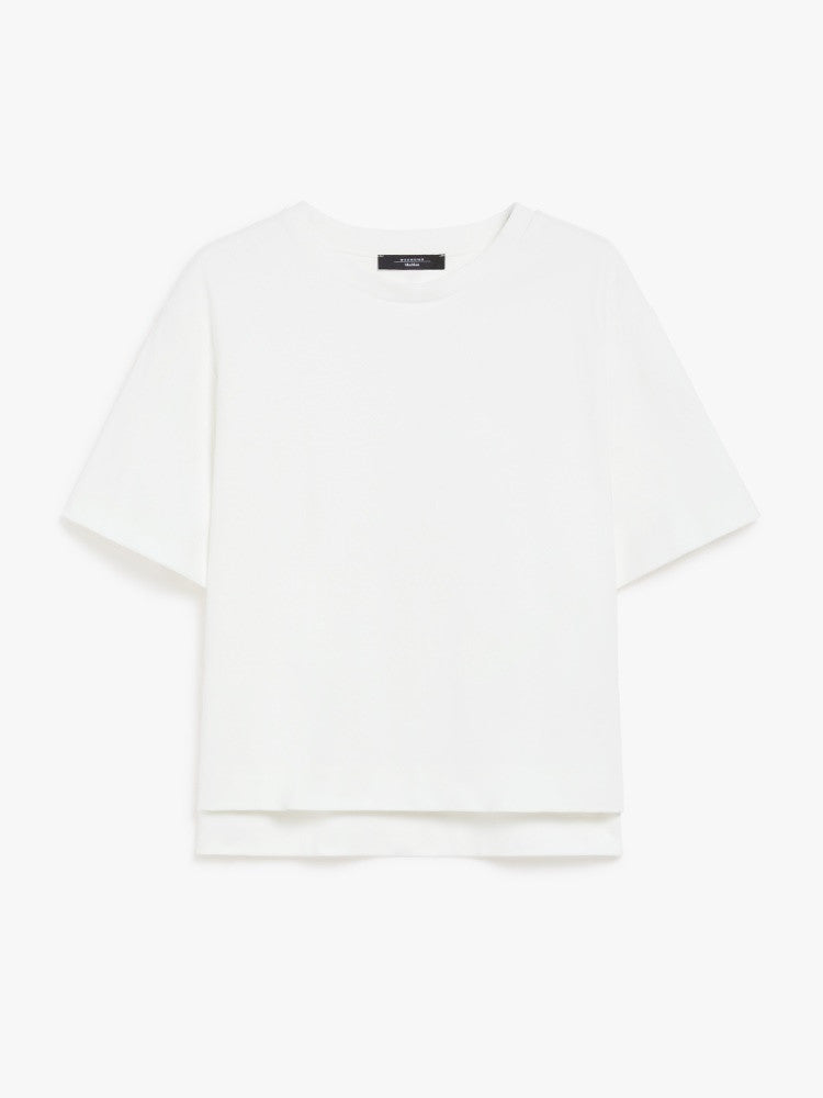 Weekend Max Mara, Multid White Organic Cotton Jersey T-shirt