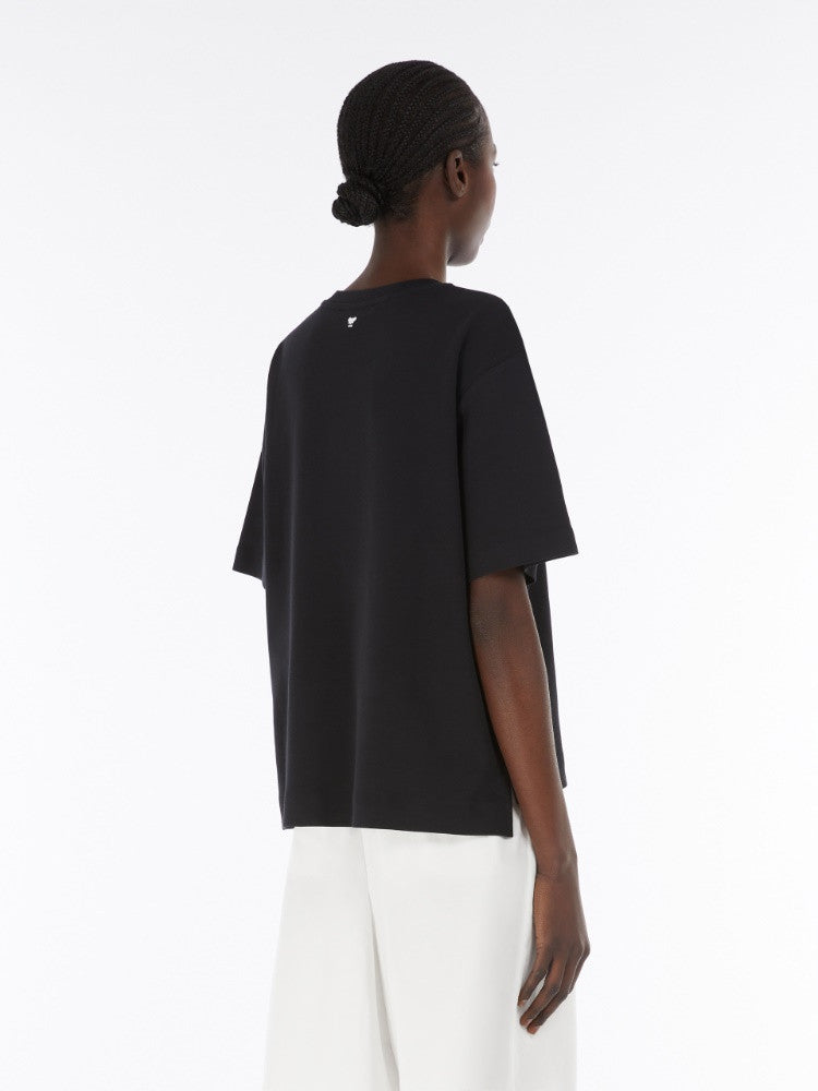 Weekend Max Mara, Multid Organic Cotton Jersey T-shirt Black