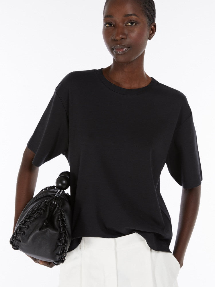 Weekend Max Mara, Multid Organic Cotton Jersey T-shirt Black