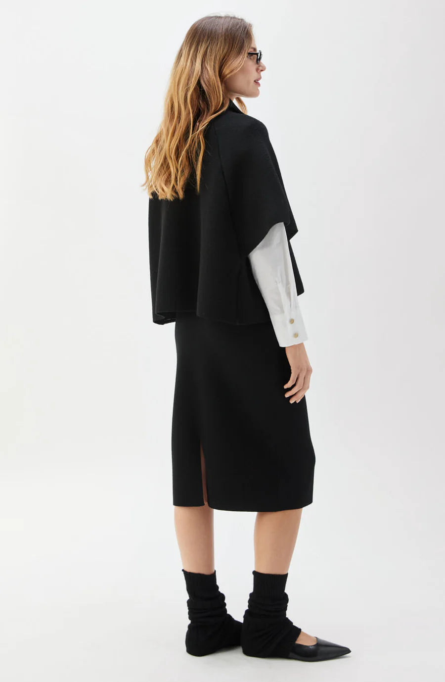 Busnel, Gertrude Short Wool Cape