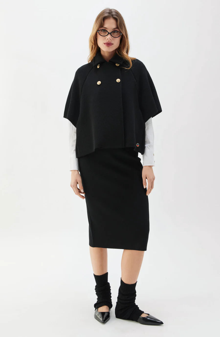 Busnel, Gertrude Short Wool Cape