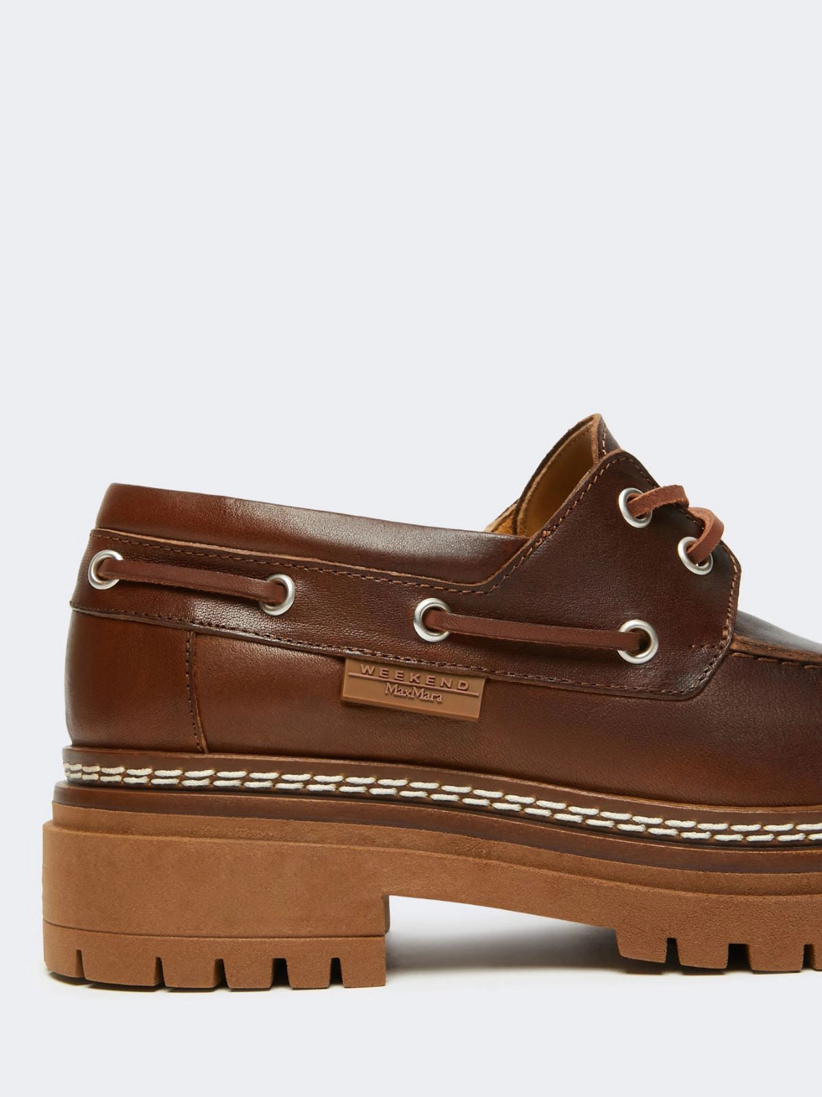 Weekend Max Mara, Pompei Leather Boat Shoes