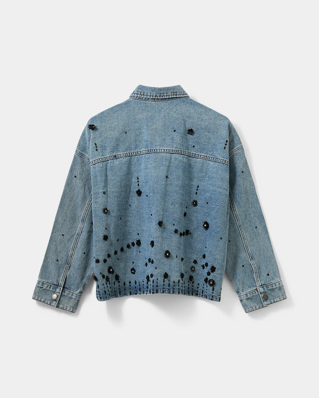 AMAYASW BOXY DENIM JACKET - Denim blue