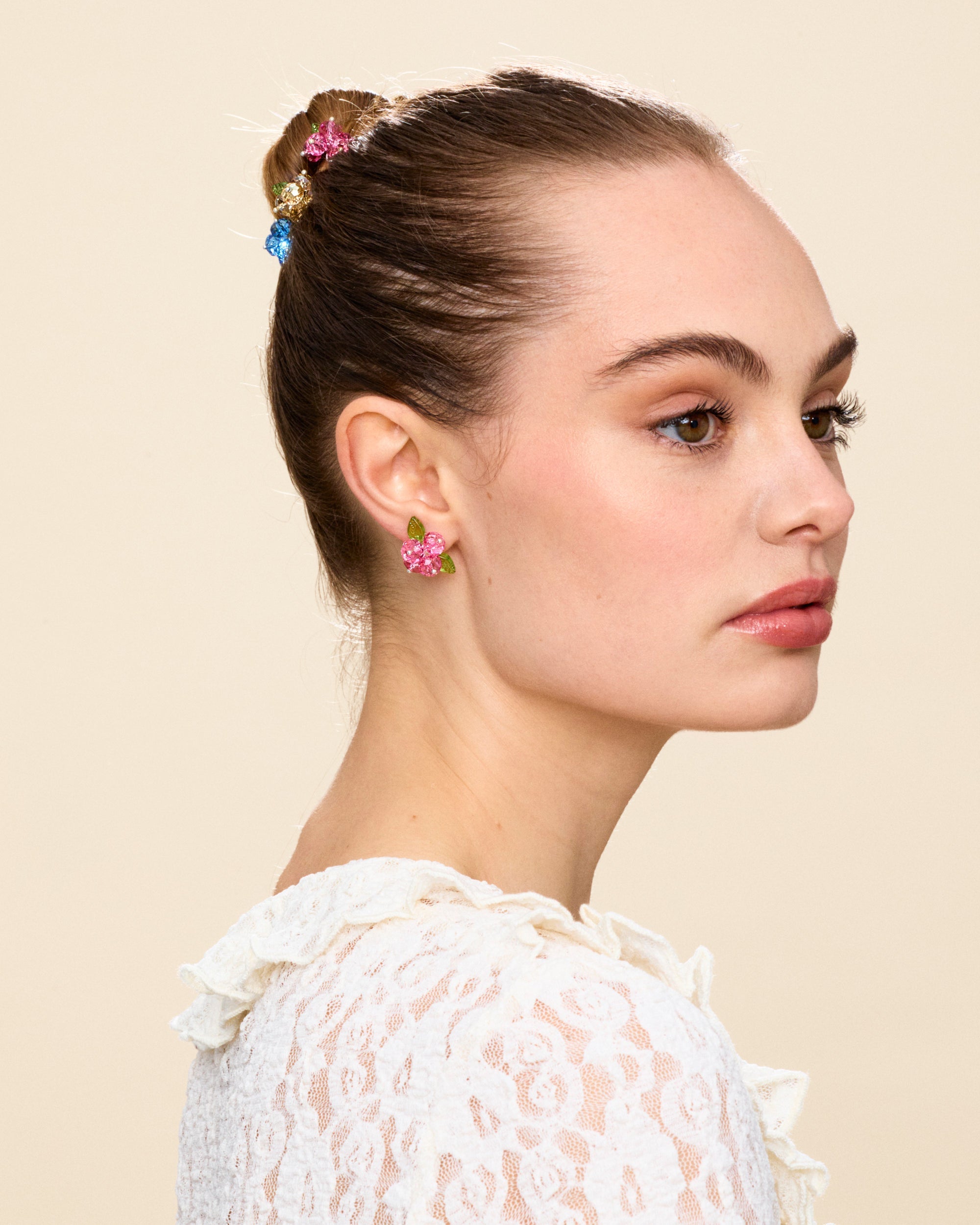 Rose Romance Korvakorut Hopea