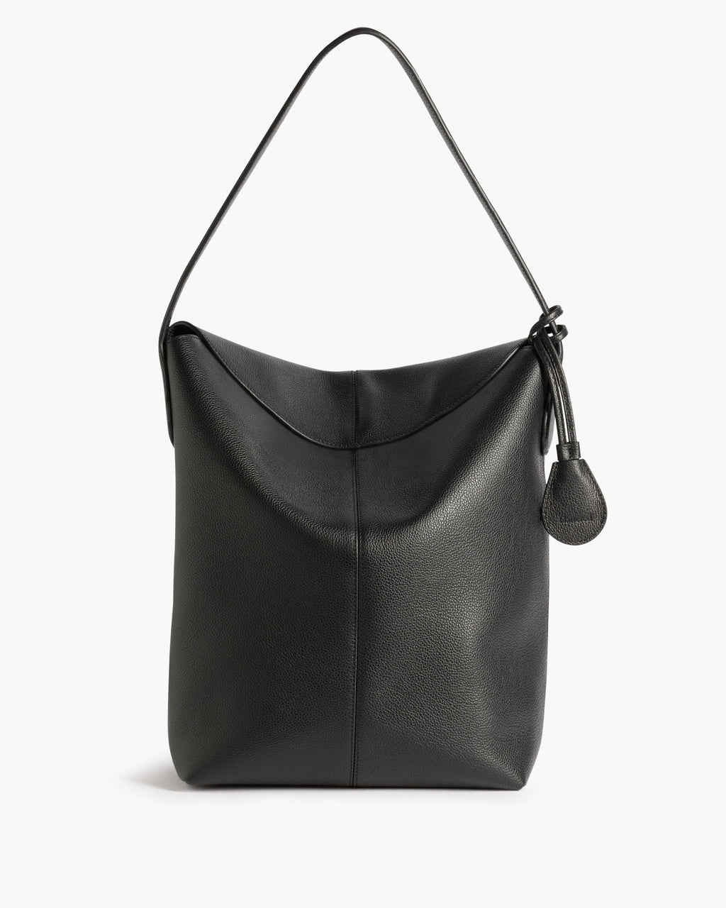 Alda Grande Shoulder Bag Grained Leather Black