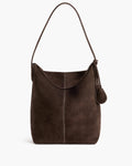 Alda Grande Shoulder Bag Suede Chocolate