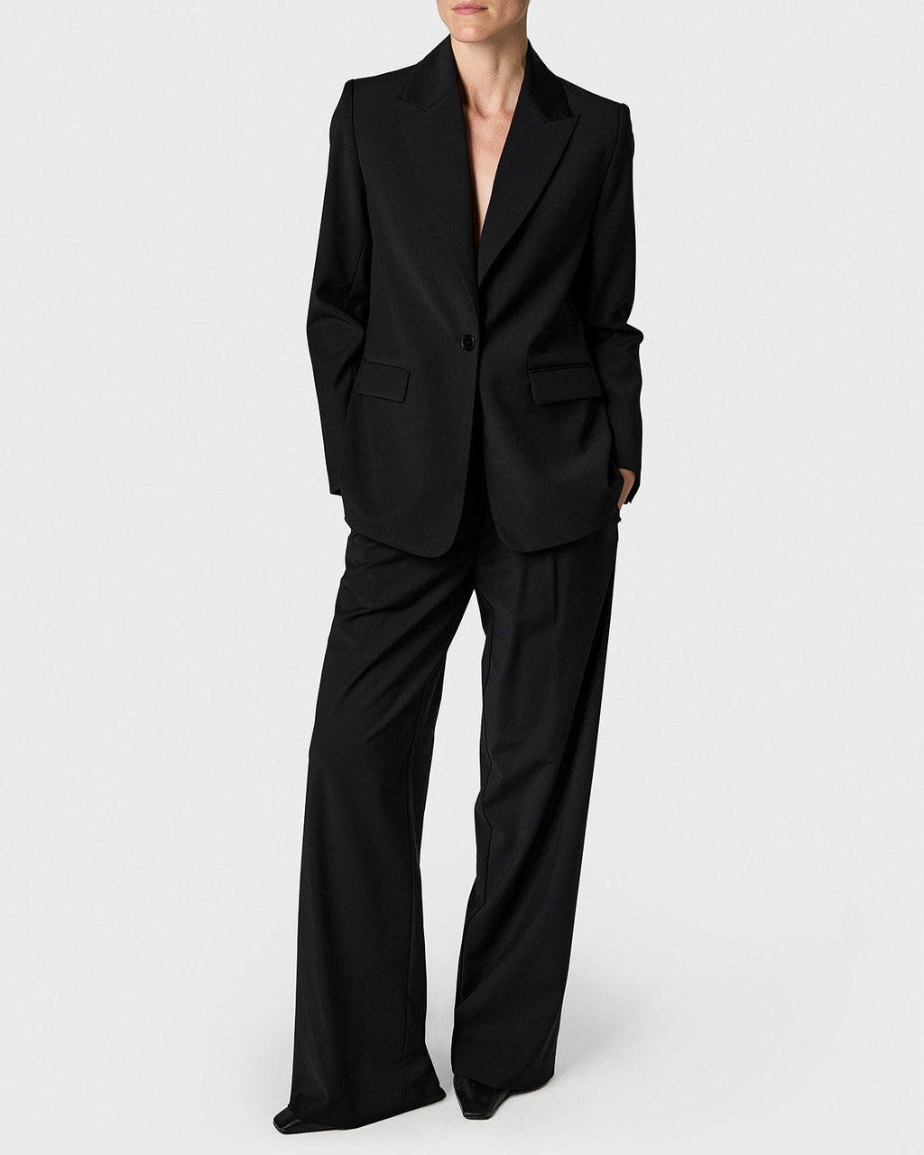 Ingrid Wool Trousers Black
