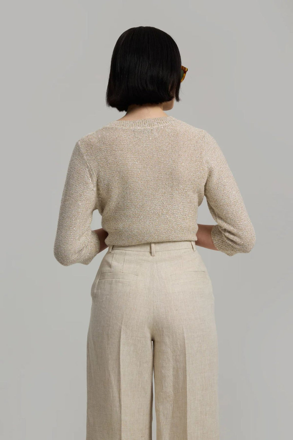 Andiata Palmer neuletakki vaaleanbeige