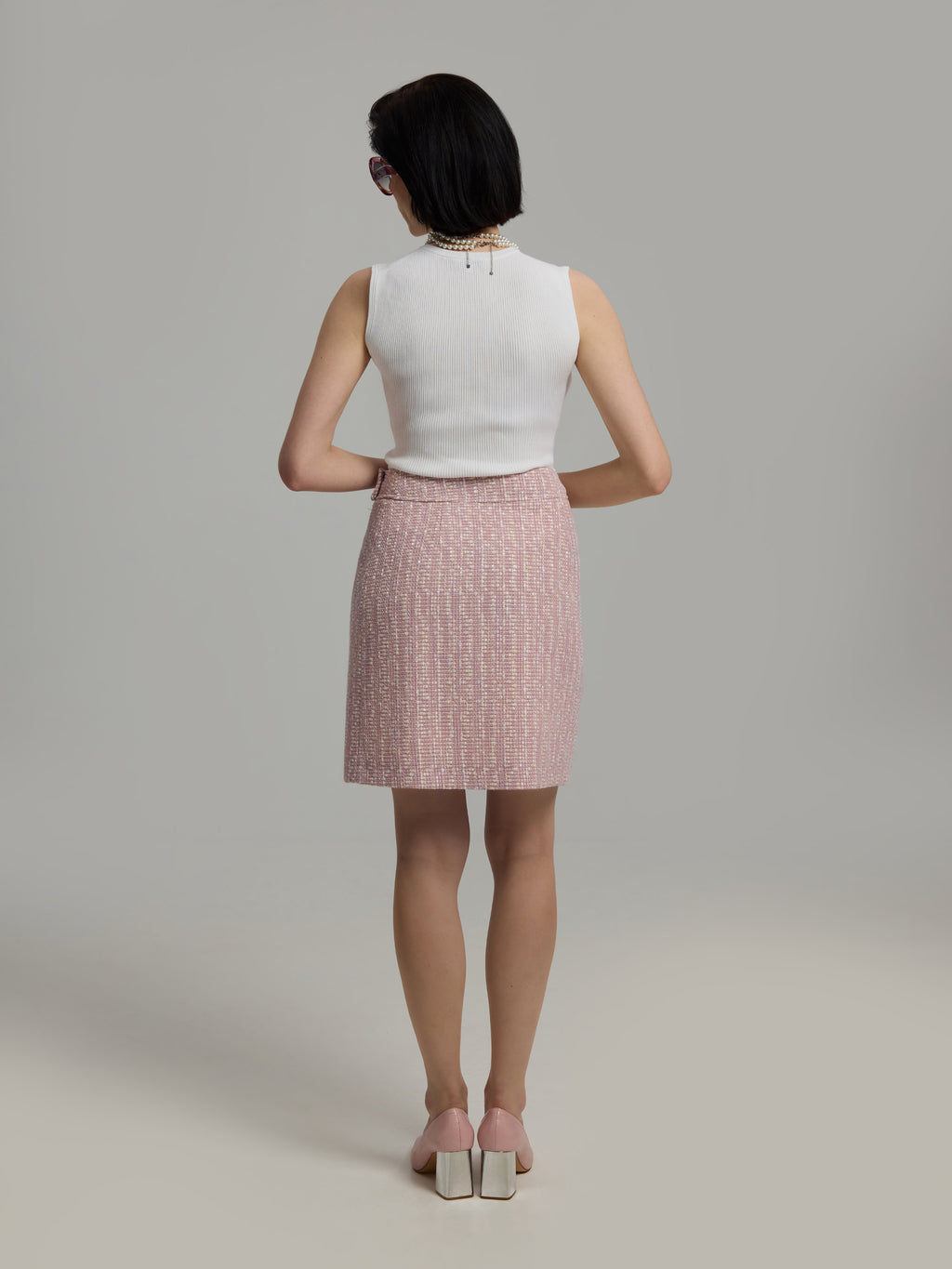 Andiata, Griet rib knit top, Pure White