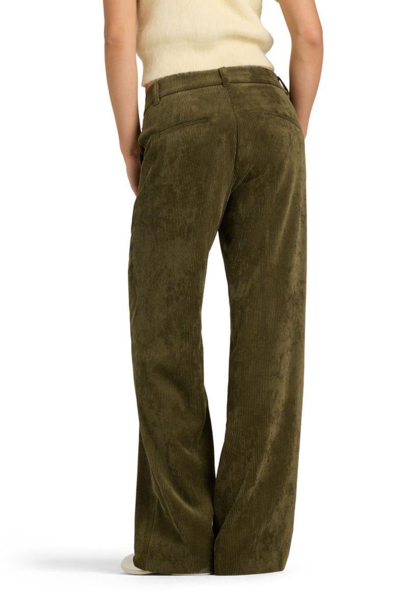 Cambio Amelie samettihousut olive mission
