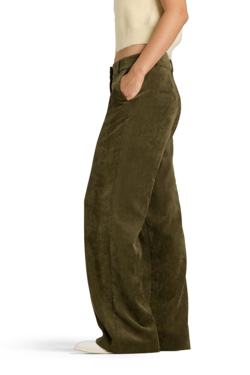 Cambio Amelie samettihousut olive mission
