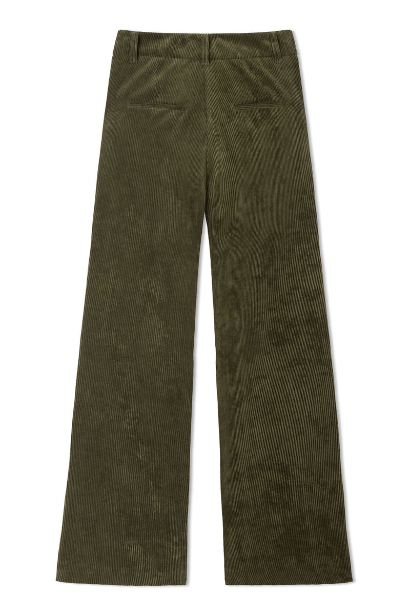 Cambio Amelie samettihousut olive mission