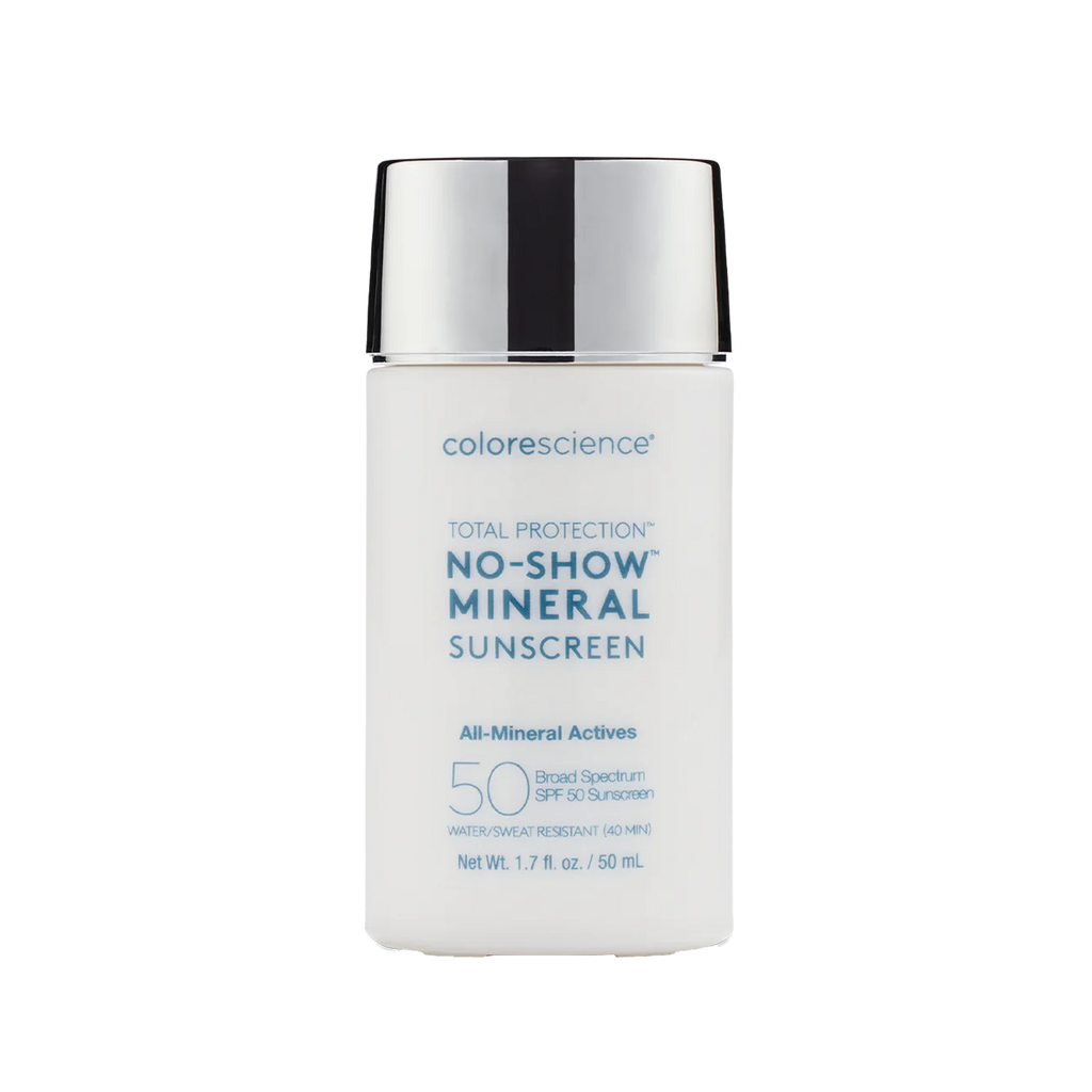 COLORESCIENCE TOTAL PROTECTION™ NO-SHOW MINERAL SUNSCREEN SPF 50 - Fysikaalinen aurinkosuoja kasvoille