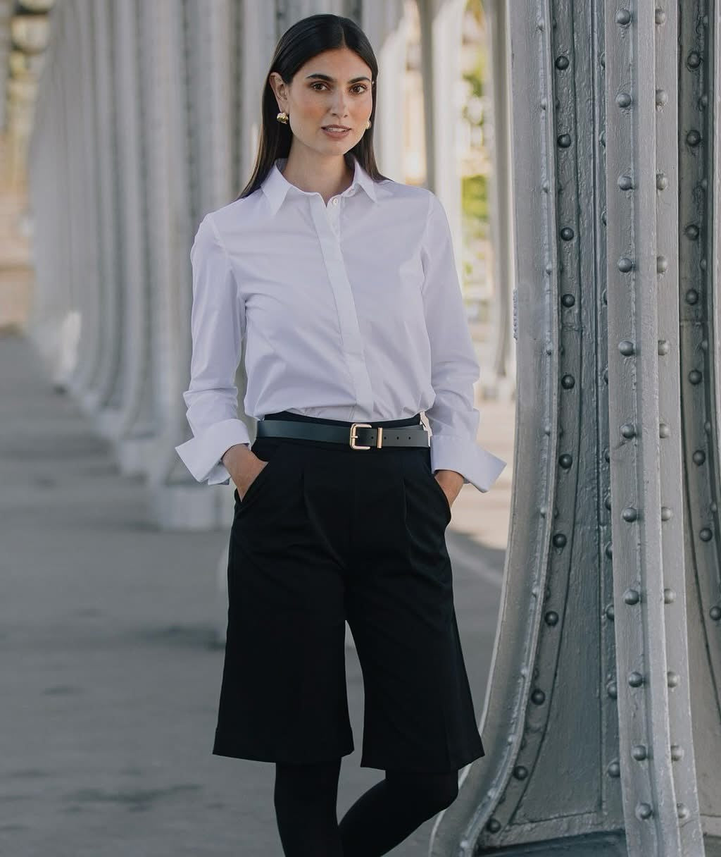 Original Story, Camilla Puuvillakauluspaita White