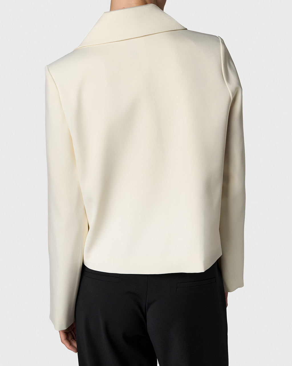 Donna Satin Blazer Creme
