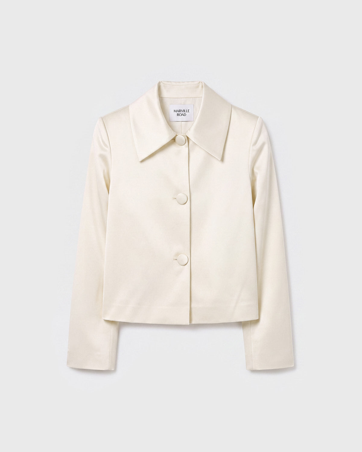 Donna Satin Blazer Creme
