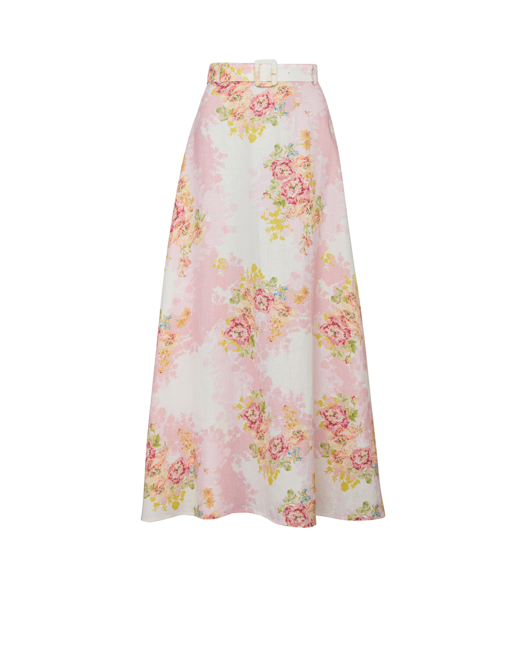 byTiMo, Linen Maxi Skirt, Rose amore